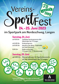Plakat Sportfest TV Langen 2023