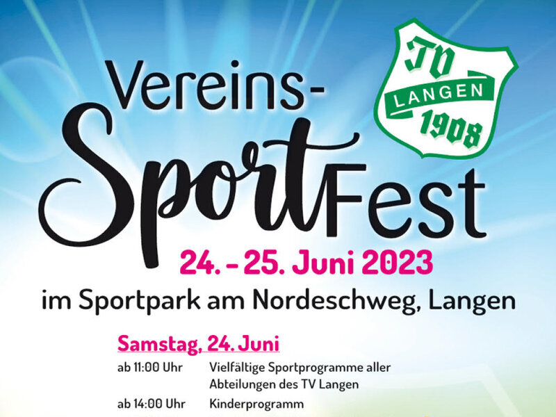 Plakat Sportfest TV Langen 2023