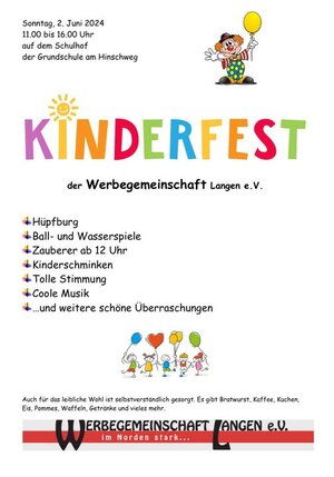 Plakat Kinderfest Langen 2024