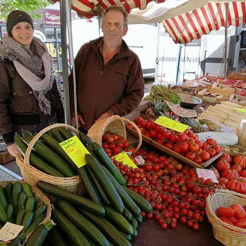 Bild Ralf Nötzel, Gemüse Wochenmarkt Langen