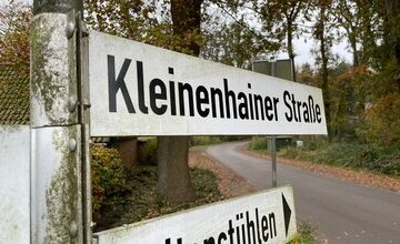 Straßenschild Kleinenhainer Straße