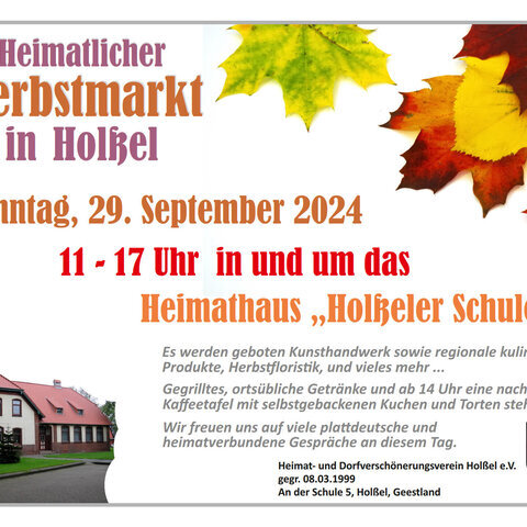 Herbstmarkt Holßel 2024