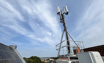 Vodafone Antenne auf dem Rathaus in Bad Bederkesa